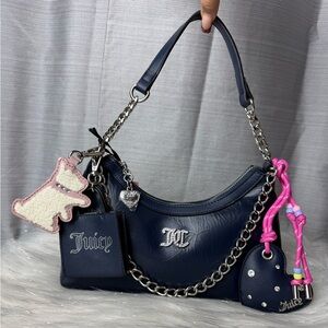 JUICY COUTURE regal blue juicify shoulder bag